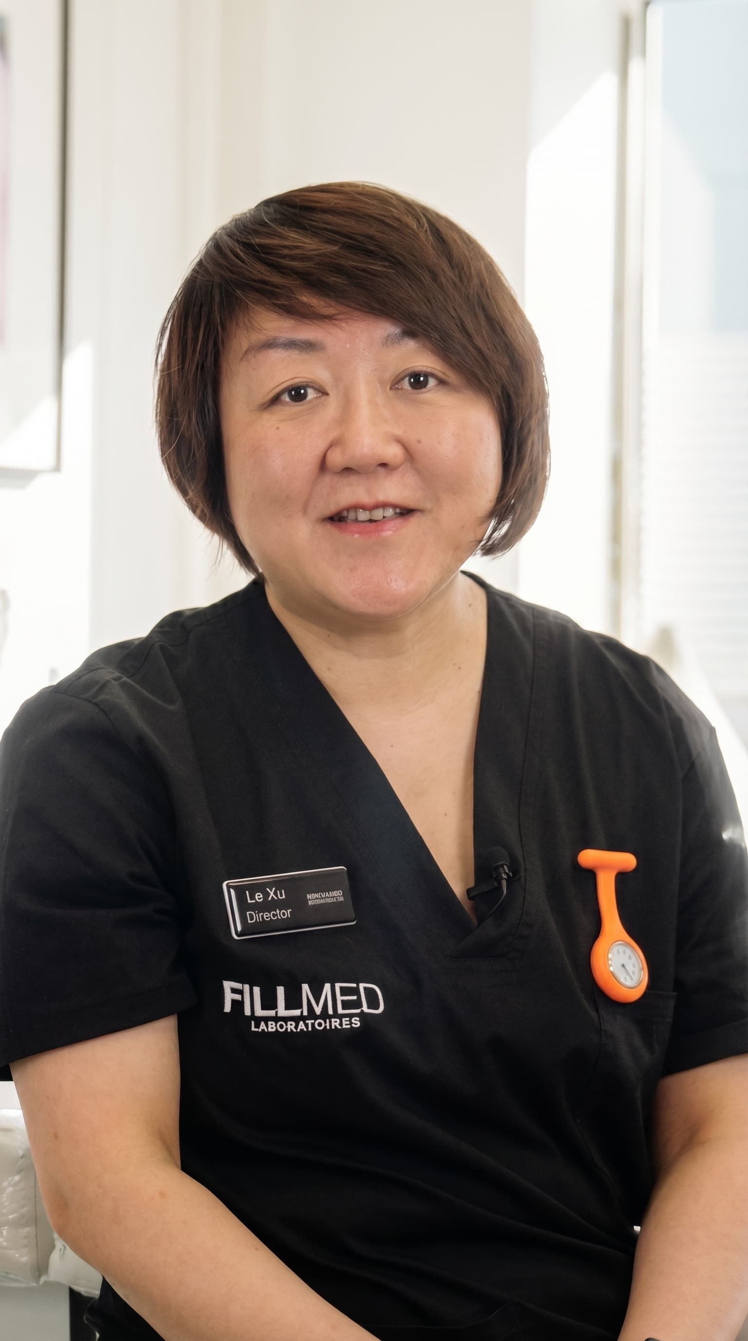 Lead practitioner in a bright modern clinic